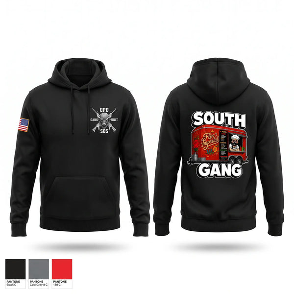 Hoodie, South Gang Unit, Police, Teamtime, Team time, sublimation, custom sports apparel, team uniforms, spirit wear, spiritwear, sports uniforms, custom shirts, team store, custom team store, fundraiser sports, apparel fundraiser