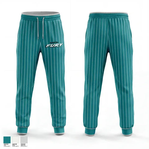 Sweatpants, Coastal Fury, Baseball, Teamtime, Team time, sublimation, custom sports apparel, team uniforms, spirit wear, spiritwear, sports uniforms, custom shirts, team store, custom team store, fundraiser sports, apparel fundraiser
