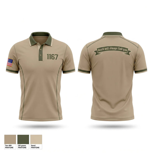 Short Sleeve Performance Polo, 1-167, Army, Teamtime, Team time, sublimation, custom sports apparel, team uniforms, spirit wear, spiritwear, sports uniforms, custom shirts, team store, custom team store, fundraiser sports, apparel fundraiser