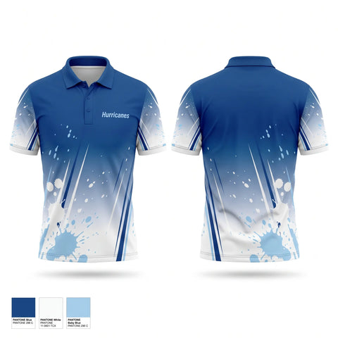 Short Sleeve Performance Polo, Hurricanes, Baseball, Teamtime, Team time, sublimation, custom sports apparel, team uniforms, spirit wear, spiritwear, sports uniforms, custom shirts, team store, custom team store, fundraiser sports, apparel fundraiser