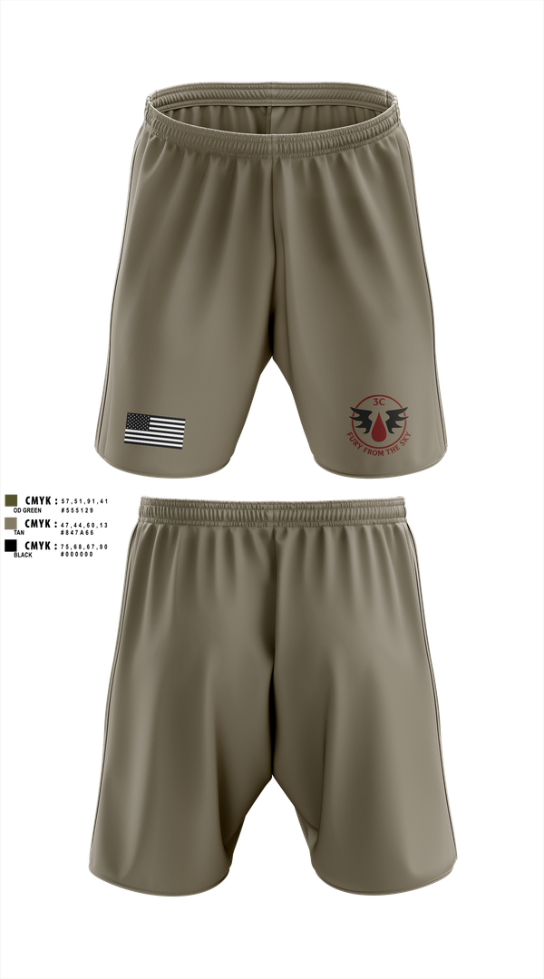 Athletic Shorts With Pockets, CCo, 1-508PIR (OG), Army, Teamtime, Team time, sublimation, custom sports apparel, team uniforms, spirit wear, spiritwear, sports uniforms, custom shirts, team store, custom team store, fundraiser sports, apparel fundraiser