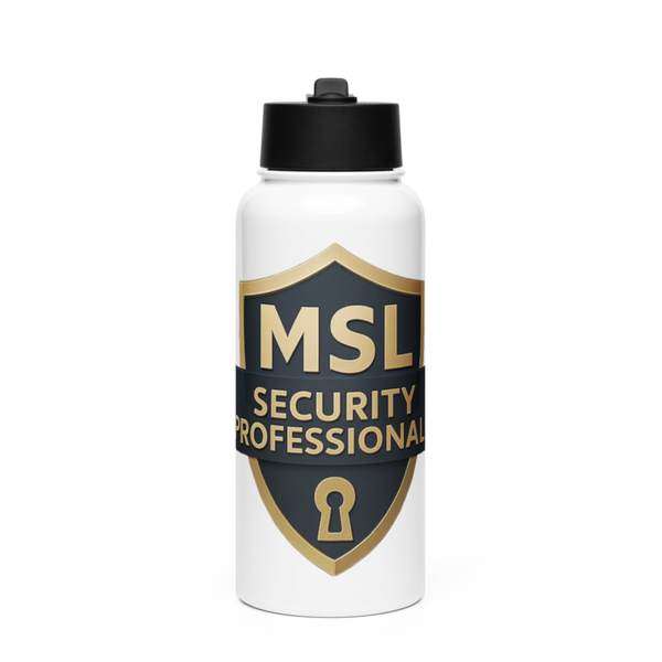 Mississippi Safe and Lock 62479837 Stainless Steel Water Bottle with a Straw Lid
