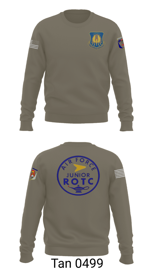 Crew Neck Sweatshirt, 61st Eagle Squadron, Air Force, Teamtime, Team time, sublimation, custom sports apparel, team uniforms, spirit wear, spiritwear, sports uniforms, custom shirts, team store, custom team store, fundraiser sports, apparel fundraiser