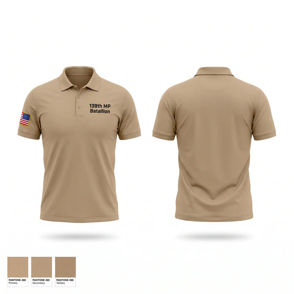 Short Sleeve Performance Polo, 139th MP Batallion, Army, Teamtime, Team time, sublimation, custom sports apparel, team uniforms, spirit wear, spiritwear, sports uniforms, custom shirts, team store, custom team store, fundraiser sports, apparel fundraiser