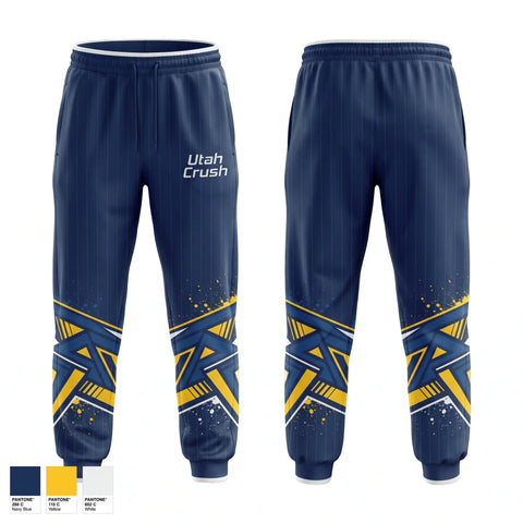 Sweatpants, Utah Crush, Baseball, Teamtime, Team time, sublimation, custom sports apparel, team uniforms, spirit wear, spiritwear, sports uniforms, custom shirts, team store, custom team store, fundraiser sports, apparel fundraiser
