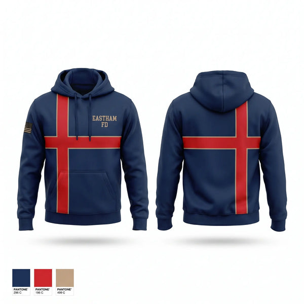 Hoodie, Eastham FD, Fire Department, Teamtime, Team time, sublimation, custom sports apparel, team uniforms, spirit wear, spiritwear, sports uniforms, custom shirts, team store, custom team store, fundraiser sports, apparel fundraiser