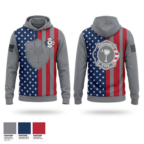 Hoodie, Macedonia Fire Department, Fire Department, Teamtime, Team time, sublimation, custom sports apparel, team uniforms, spirit wear, spiritwear, sports uniforms, custom shirts, team store, custom team store, fundraiser sports, apparel fundraiser