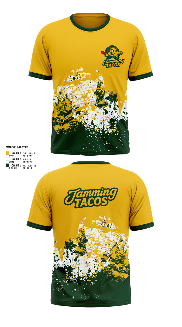 Short Sleeve Performance Shirt, Jamming Tacos, Baseball, Teamtime, Team time, sublimation, custom sports apparel, team uniforms, spirit wear, spiritwear, sports uniforms, custom shirts, team store, custom team store, fundraiser sports, apparel fundraiser