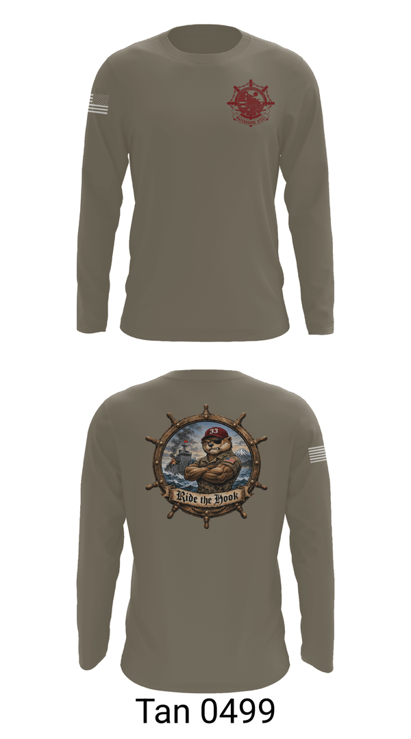 Long Sleeve Performance Shirt, Ride The Hook, Army, Teamtime, Team time, sublimation, custom sports apparel, team uniforms, spirit wear, spiritwear, sports uniforms, custom shirts, team store, custom team store, fundraiser sports, apparel fundraiser