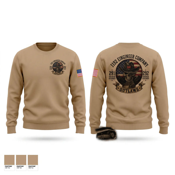 Crew Neck Sweatshirt, 1192nd Engineer Company, National Guard, Teamtime, Team time, sublimation, custom sports apparel, team uniforms, spirit wear, spiritwear, sports uniforms, custom shirts, team store, custom team store, fundraiser sports, apparel fundraiser