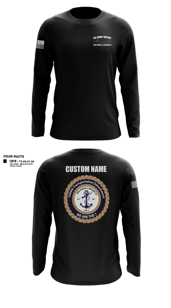 Long Sleeve Performance Shirt, 1099th TD, Army, Teamtime, Team time, sublimation, custom sports apparel, team uniforms, spirit wear, spiritwear, sports uniforms, custom shirts, team store, custom team store, fundraiser sports, apparel fundraiser