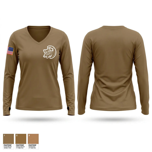Womens Long Sleeve Vneck Shirt, NBC, Navy, Teamtime, Team time, sublimation, custom sports apparel, team uniforms, spirit wear, spiritwear, sports uniforms, custom shirts, team store, custom team store, fundraiser sports, apparel fundraiser