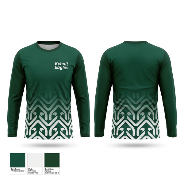 Long Sleeve Performance Shirt, Exhalt Eagles, Cheer, Teamtime, Team time, sublimation, custom sports apparel, team uniforms, spirit wear, spiritwear, sports uniforms, custom shirts, team store, custom team store, fundraiser sports, apparel fundraiser