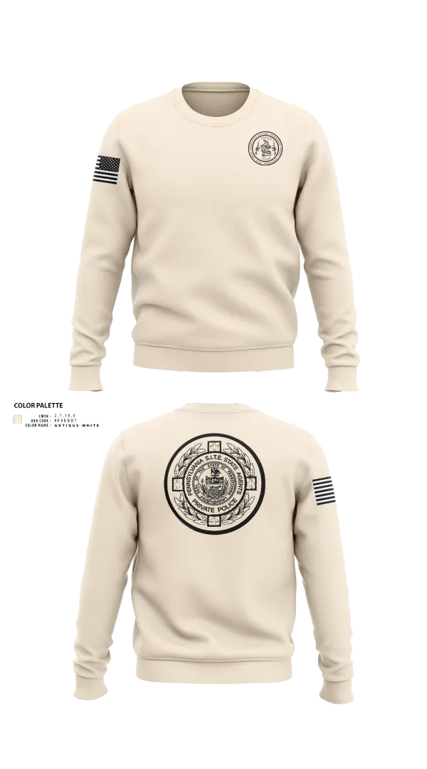 Crew Neck Sweatshirt, PA S.I.T.E. STATE AGENTS PRIVATE POLICE, , Teamtime, Team time, sublimation, custom sports apparel, team uniforms, spirit wear, spiritwear, sports uniforms, custom shirts, team store, custom team store, fundraiser sports, apparel fundraiser