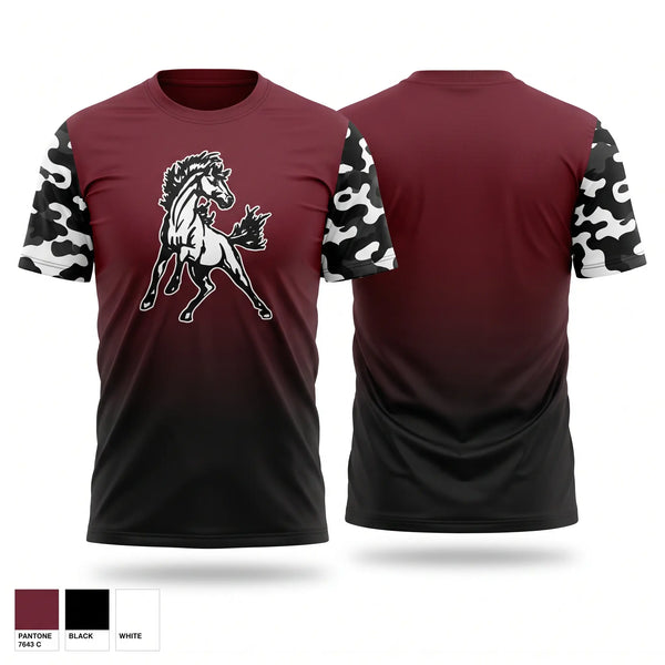 Short Sleeve Performance Shirt, Mustangs, Women's Basketball, Teamtime, Team time, sublimation, custom sports apparel, team uniforms, spirit wear, spiritwear, sports uniforms, custom shirts, team store, custom team store, fundraiser sports, apparel fundraiser