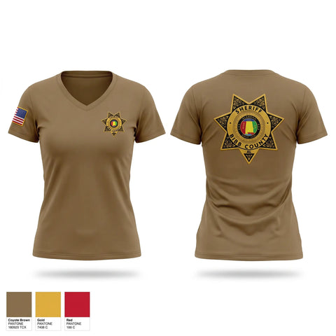 Womens Short Sleeve Vneck Shirt, BCSO, Police, Teamtime, Team time, sublimation, custom sports apparel, team uniforms, spirit wear, spiritwear, sports uniforms, custom shirts, team store, custom team store, fundraiser sports, apparel fundraiser