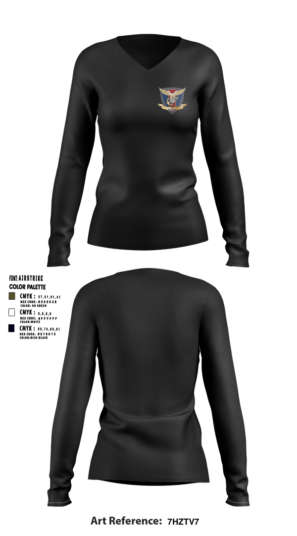 Womens Long Sleeve Vneck Shirt, RS Albany, Marines, Teamtime, Team time, sublimation, custom sports apparel, team uniforms, spirit wear, spiritwear, sports uniforms, custom shirts, team store, custom team store, fundraiser sports, apparel fundraiser