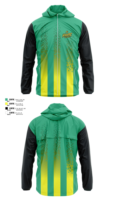 Windbreaker, AC Havoc, Baseball, Teamtime, Team time, sublimation, custom sports apparel, team uniforms, spirit wear, spiritwear, sports uniforms, custom shirts, team store, custom team store, fundraiser sports, apparel fundraiser
