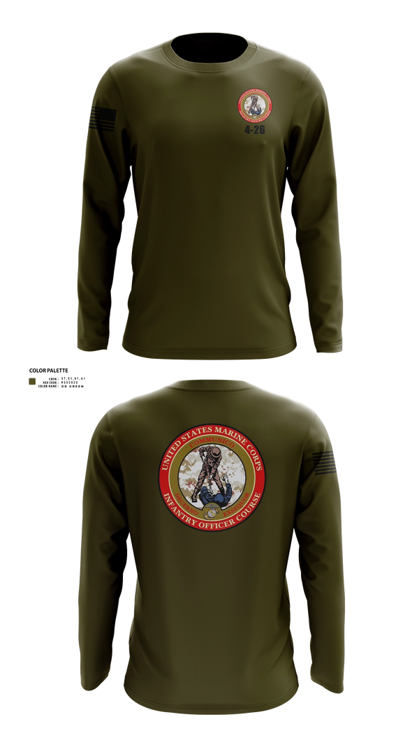 Long Sleeve Performance Shirt, IOC 4-26, Marines, Teamtime, Team time, sublimation, custom sports apparel, team uniforms, spirit wear, spiritwear, sports uniforms, custom shirts, team store, custom team store, fundraiser sports, apparel fundraiser