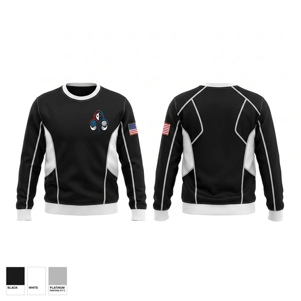 Crew Neck Sweatshirt, 33D Range & Aggressor Squadron, Space Force, Teamtime, Team time, sublimation, custom sports apparel, team uniforms, spirit wear, spiritwear, sports uniforms, custom shirts, team store, custom team store, fundraiser sports, apparel fundraiser