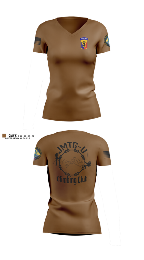 Womens Short Sleeve Vneck Shirt, 86th IBCT (MTN), , Teamtime, Team time, sublimation, custom sports apparel, team uniforms, spirit wear, spiritwear, sports uniforms, custom shirts, team store, custom team store, fundraiser sports, apparel fundraiser