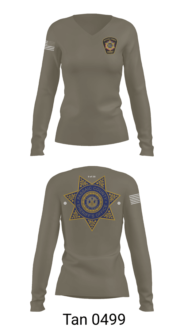 Womens Long Sleeve Vneck Shirt, Patrol - Squad D, Police, Teamtime, Team time, sublimation, custom sports apparel, team uniforms, spirit wear, spiritwear, sports uniforms, custom shirts, team store, custom team store, fundraiser sports, apparel fundraiser