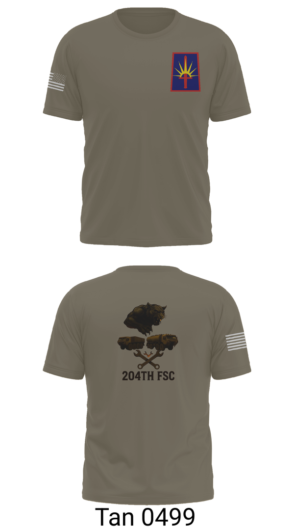 Old School Cotton Feel Shirt, 204thFSC, National Guard, Teamtime, Team time, sublimation, custom sports apparel, team uniforms, spirit wear, spiritwear, sports uniforms, custom shirts, team store, custom team store, fundraiser sports, apparel fundraiser