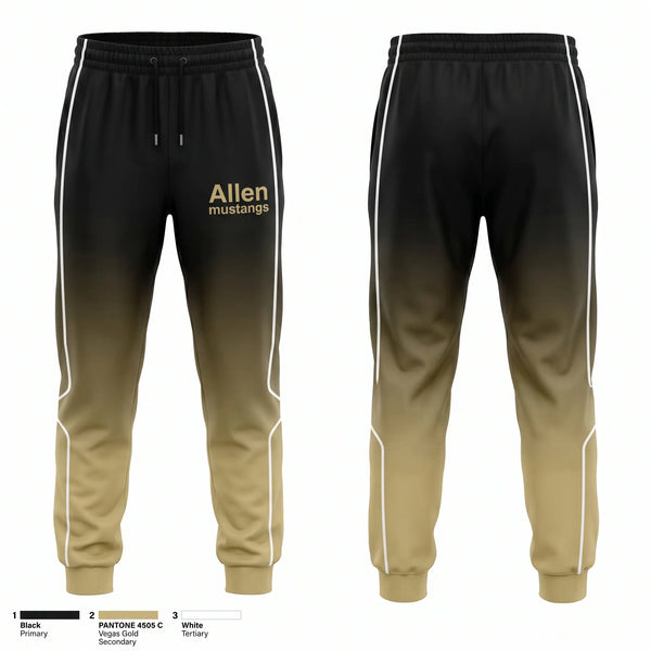 Sweatpants, Allen mustangs, Cheer, Teamtime, Team time, sublimation, custom sports apparel, team uniforms, spirit wear, spiritwear, sports uniforms, custom shirts, team store, custom team store, fundraiser sports, apparel fundraiser