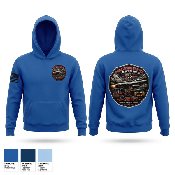 Hoodie, Donaldson Center Fire Dept., Fire Department, Teamtime, Team time, sublimation, custom sports apparel, team uniforms, spirit wear, spiritwear, sports uniforms, custom shirts, team store, custom team store, fundraiser sports, apparel fundraiser