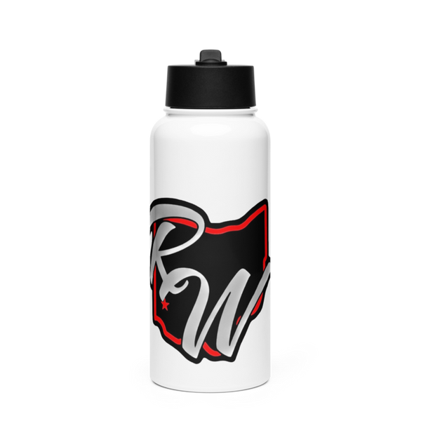 Roadwarriors Stainless Steel Water Bottle with a Straw Lid