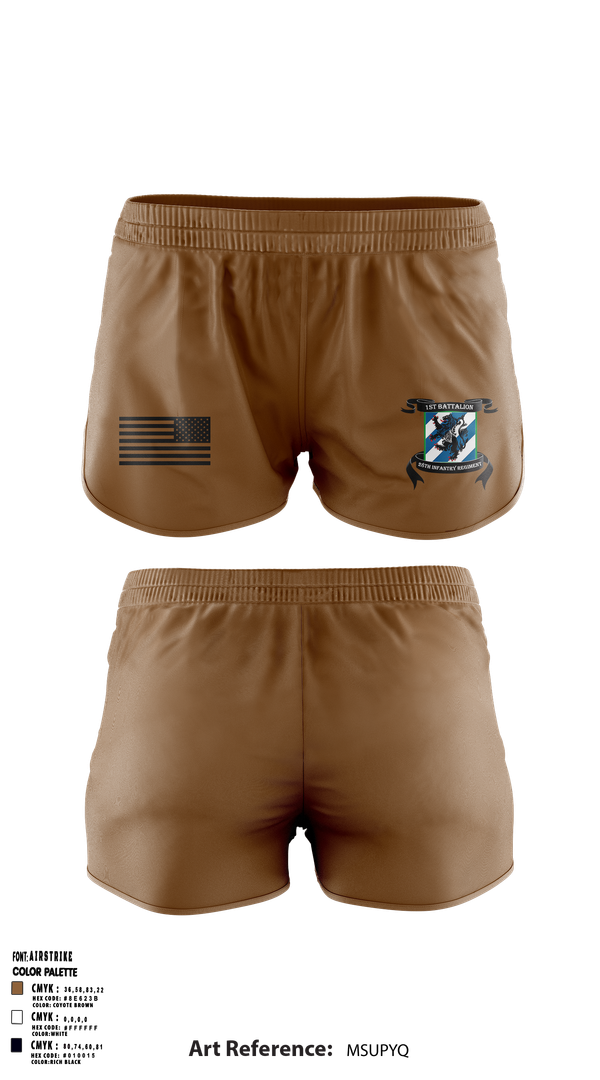 Ranger Panties, Crusher Company 1-28 Infantry Regiment, Army, Teamtime, Team time, sublimation, custom sports apparel, team uniforms, spirit wear, spiritwear, sports uniforms, custom shirts, team store, custom team store, fundraiser sports, apparel fundraiser