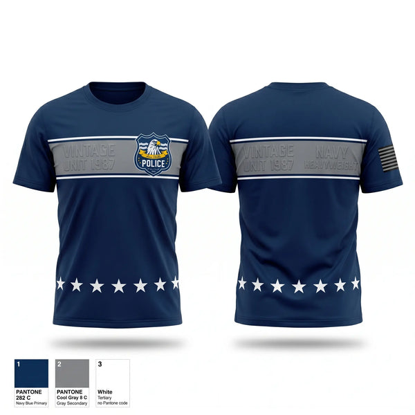Old School Cotton Feel Shirt, Eau Claire Police Department, Police, Teamtime, Team time, sublimation, custom sports apparel, team uniforms, spirit wear, spiritwear, sports uniforms, custom shirts, team store, custom team store, fundraiser sports, apparel fundraiser