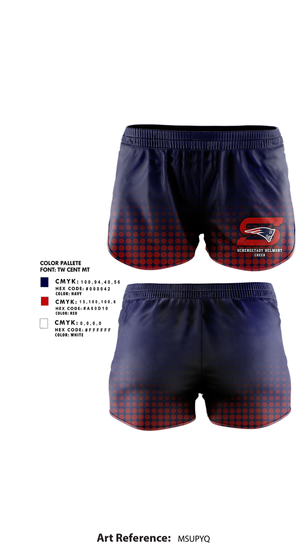 Womens Shorts, Schenectady Belmont Football & Cheer, , Teamtime, Team time, sublimation, custom sports apparel, team uniforms, spirit wear, spiritwear, sports uniforms, custom shirts, team store, custom team store, fundraiser sports, apparel fundraiser