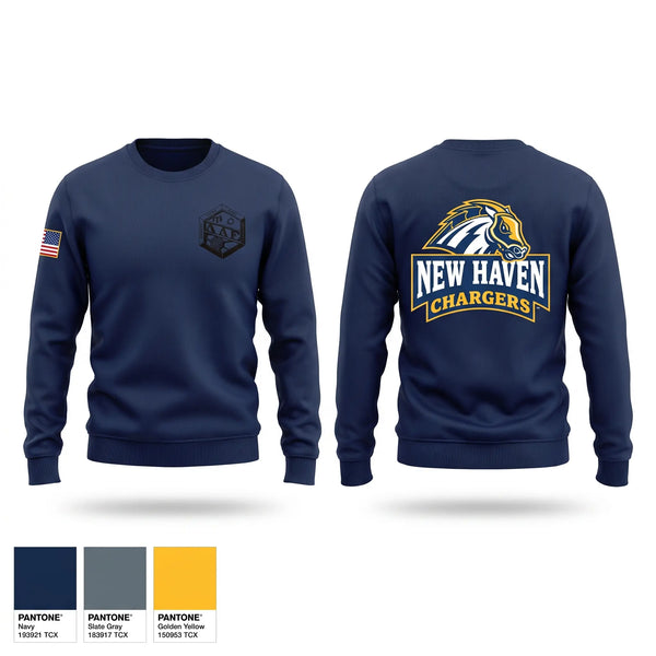 Crew Neck Sweatshirt, American Criminal Justice Association, Police, Teamtime, Team time, sublimation, custom sports apparel, team uniforms, spirit wear, spiritwear, sports uniforms, custom shirts, team store, custom team store, fundraiser sports, apparel fundraiser
