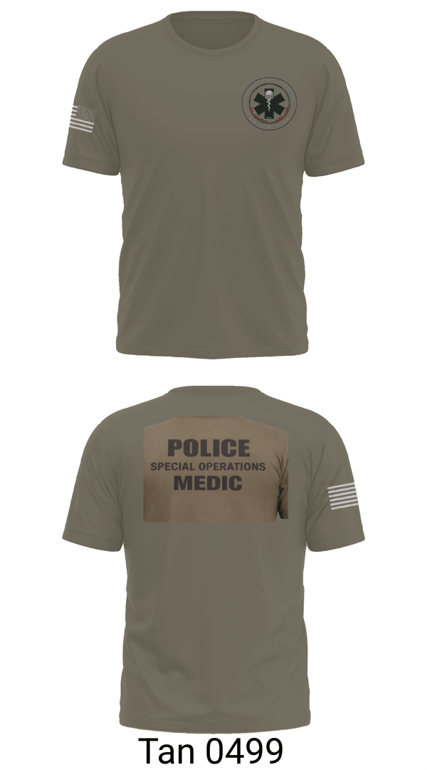 Old School Cotton Feel Shirt, Muscogee Nation Police Tactical Medical team, Police, Teamtime, Team time, sublimation, custom sports apparel, team uniforms, spirit wear, spiritwear, sports uniforms, custom shirts, team store, custom team store, fundraiser sports, apparel fundraiser