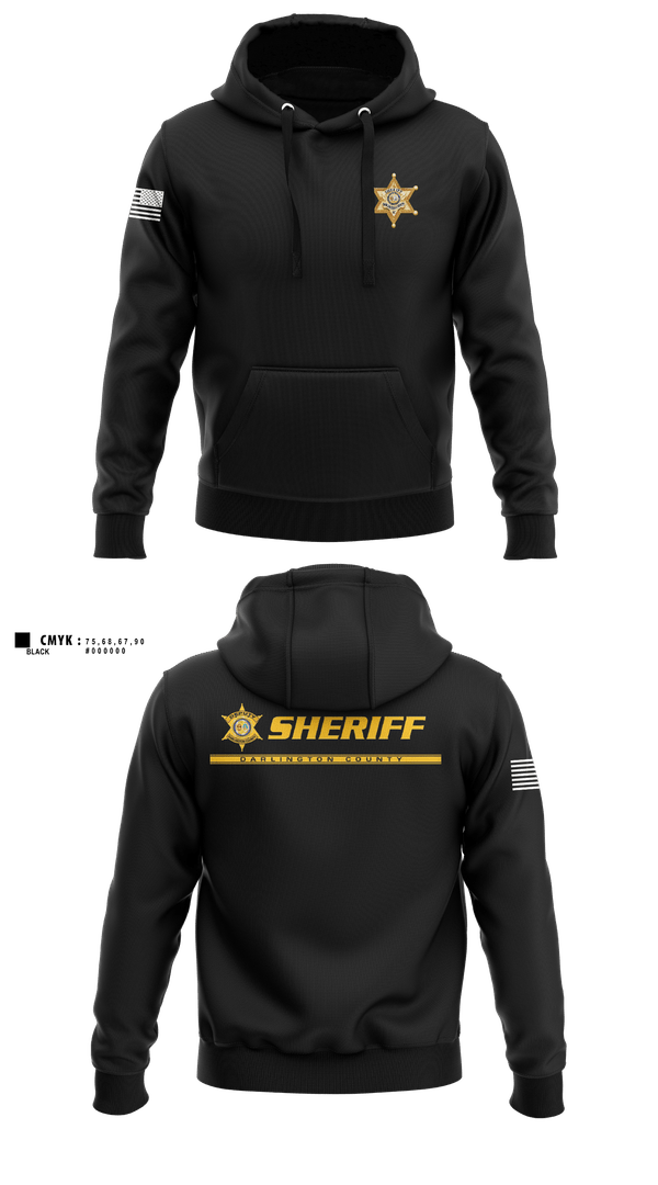 Hoodie, Darlington County Sheriffs Office, Police, Teamtime, Team time, sublimation, custom sports apparel, team uniforms, spirit wear, spiritwear, sports uniforms, custom shirts, team store, custom team store, fundraiser sports, apparel fundraiser