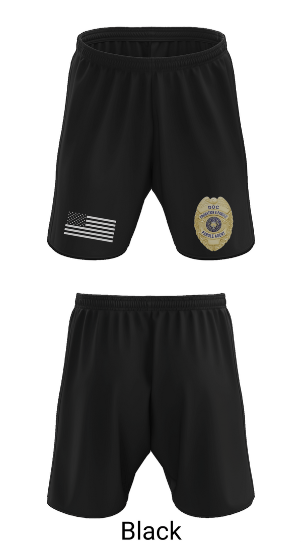 Athletic Shorts With Pockets, Pennsylvania State Parole, Police, Teamtime, Team time, sublimation, custom sports apparel, team uniforms, spirit wear, spiritwear, sports uniforms, custom shirts, team store, custom team store, fundraiser sports, apparel fundraiser