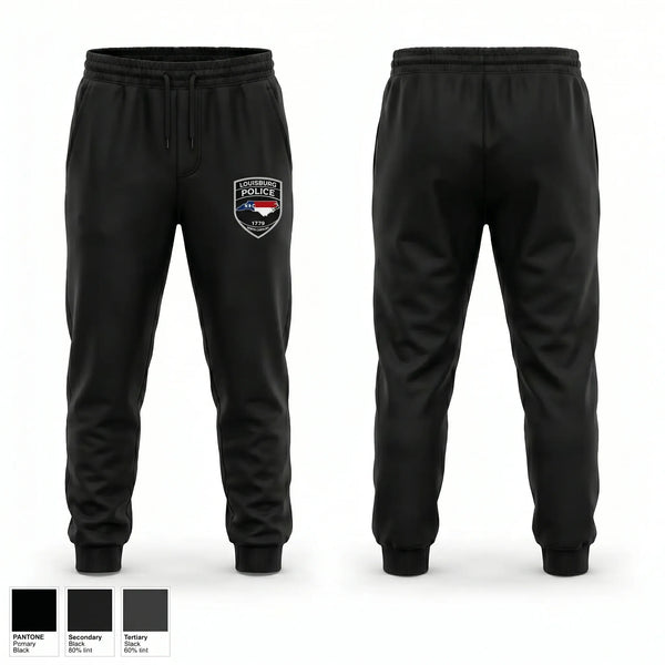 Sweatpants, Louisburg Police Department, Police, Teamtime, Team time, sublimation, custom sports apparel, team uniforms, spirit wear, spiritwear, sports uniforms, custom shirts, team store, custom team store, fundraiser sports, apparel fundraiser