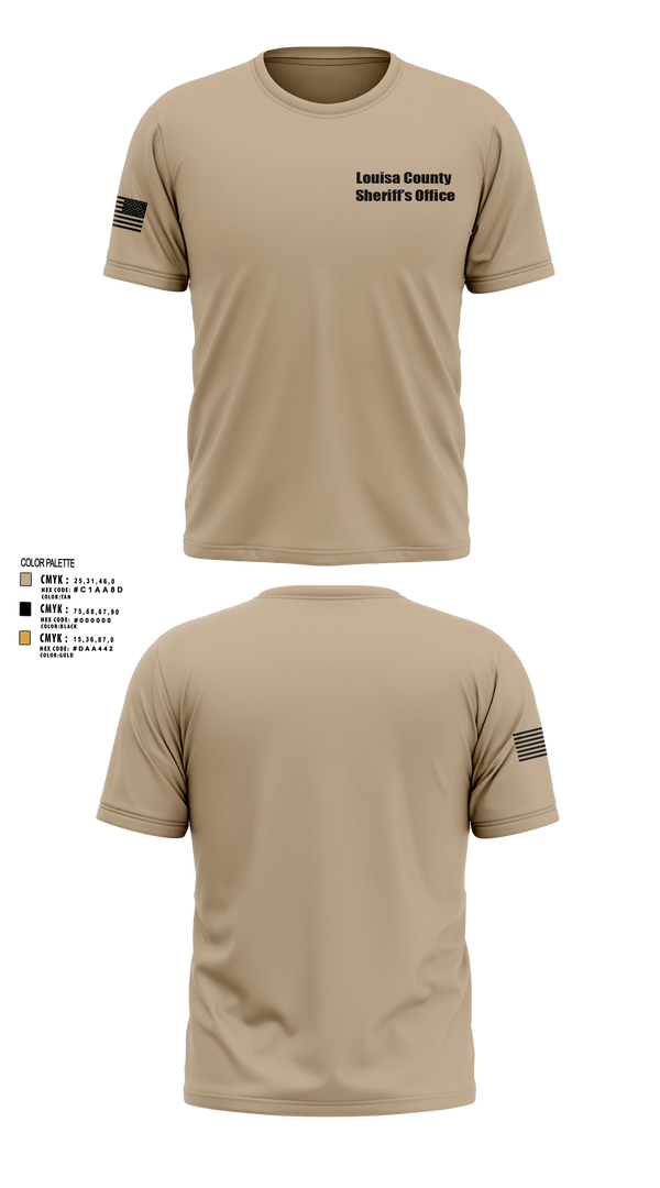 Old School Cotton Feel Shirt, Louisa County Sheriff's Office, Police, Teamtime, Team time, sublimation, custom sports apparel, team uniforms, spirit wear, spiritwear, sports uniforms, custom shirts, team store, custom team store, fundraiser sports, apparel fundraiser