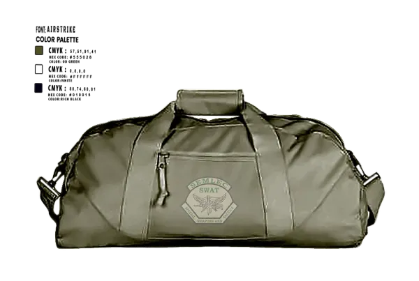 Duffle Bag, SEMLEC SWAT, Police, Teamtime, Team time, sublimation, custom sports apparel, team uniforms, spirit wear, spiritwear, sports uniforms, custom shirts, team store, custom team store, fundraiser sports, apparel fundraiser