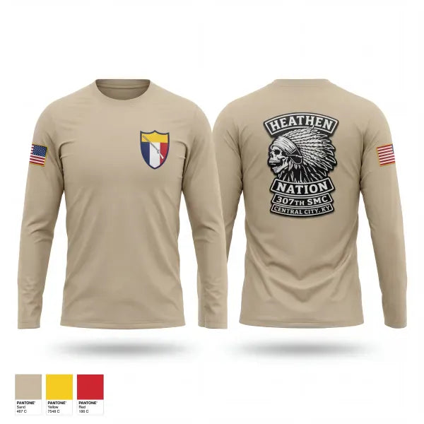Long Sleeve Performance Shirt, 307th SMC, National Guard, Teamtime, Team time, sublimation, custom sports apparel, team uniforms, spirit wear, spiritwear, sports uniforms, custom shirts, team store, custom team store, fundraiser sports, apparel fundraiser