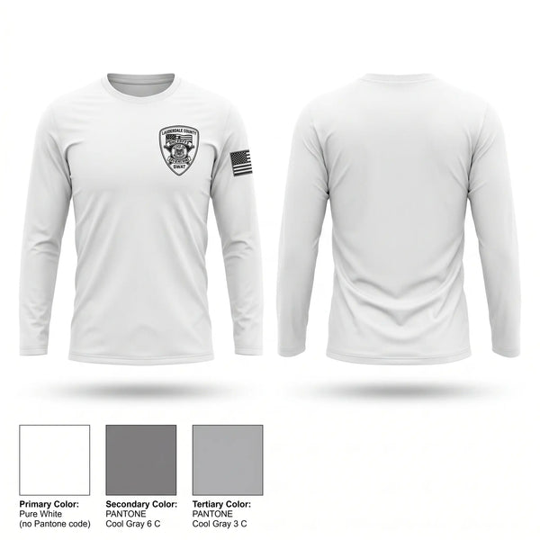Long Sleeve Performance Shirt, Lauderdale County Sheriff's Department SWAT, Police, Teamtime, Team time, sublimation, custom sports apparel, team uniforms, spirit wear, spiritwear, sports uniforms, custom shirts, team store, custom team store, fundraiser sports, apparel fundraiser