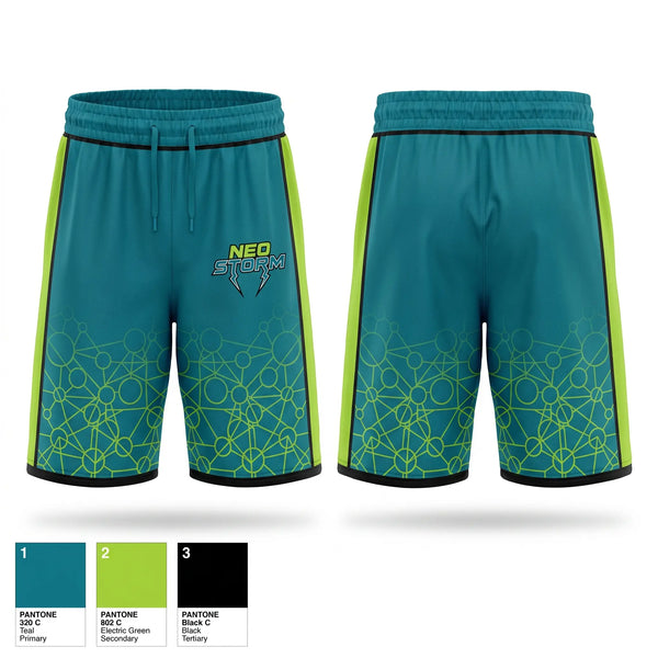 Athletic Shorts With Pockets, NEO Storm, Softball, Teamtime, Team time, sublimation, custom sports apparel, team uniforms, spirit wear, spiritwear, sports uniforms, custom shirts, team store, custom team store, fundraiser sports, apparel fundraiser