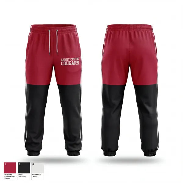 Sweatpants, Sandy Creek Cougars, Softball, Teamtime, Team time, sublimation, custom sports apparel, team uniforms, spirit wear, spiritwear, sports uniforms, custom shirts, team store, custom team store, fundraiser sports, apparel fundraiser