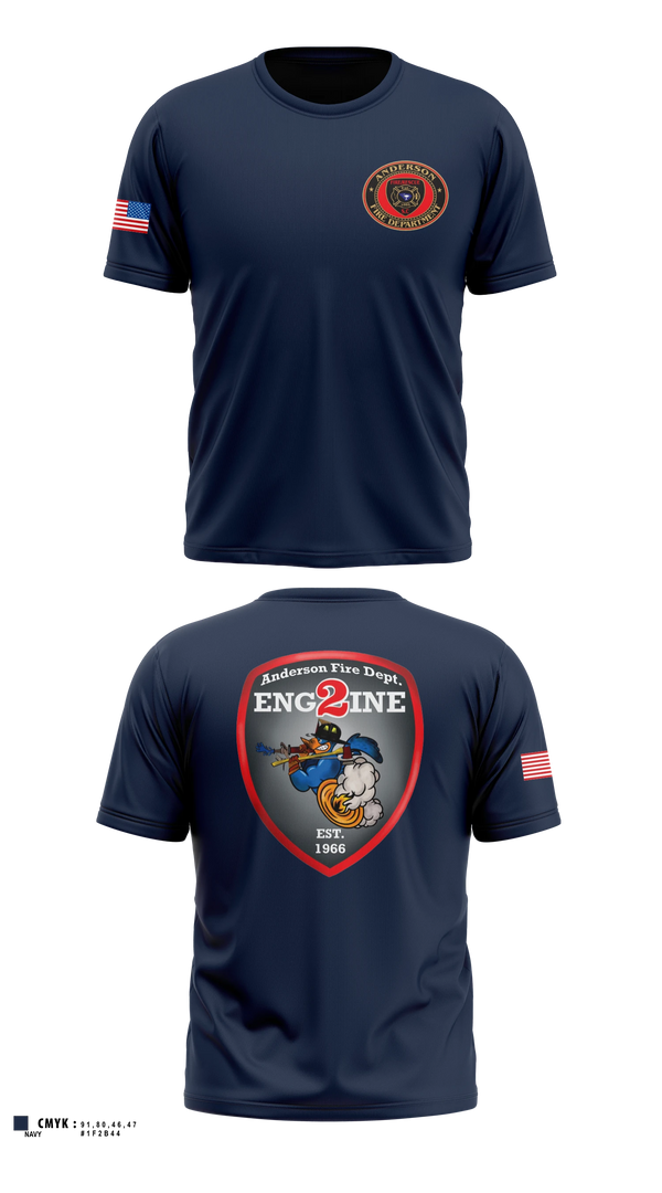 Short Sleeve Performance Shirt, Anderson City Fire, Fire Department, Teamtime, Team time, sublimation, custom sports apparel, team uniforms, spirit wear, spiritwear, sports uniforms, custom shirts, team store, custom team store, fundraiser sports, apparel fundraiser