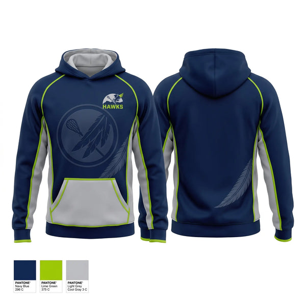Hoodie, Chilliwack Hawks, Men's Lacrosse, Teamtime, Team time, sublimation, custom sports apparel, team uniforms, spirit wear, spiritwear, sports uniforms, custom shirts, team store, custom team store, fundraiser sports, apparel fundraiser