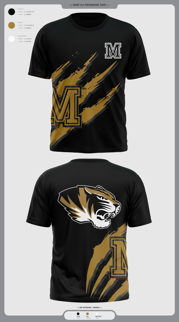 Short Sleeve Performance Shirt, Marceline Tigers, , Teamtime, Team time, sublimation, custom sports apparel, team uniforms, spirit wear, spiritwear, sports uniforms, custom shirts, team store, custom team store, fundraiser sports, apparel fundraiser