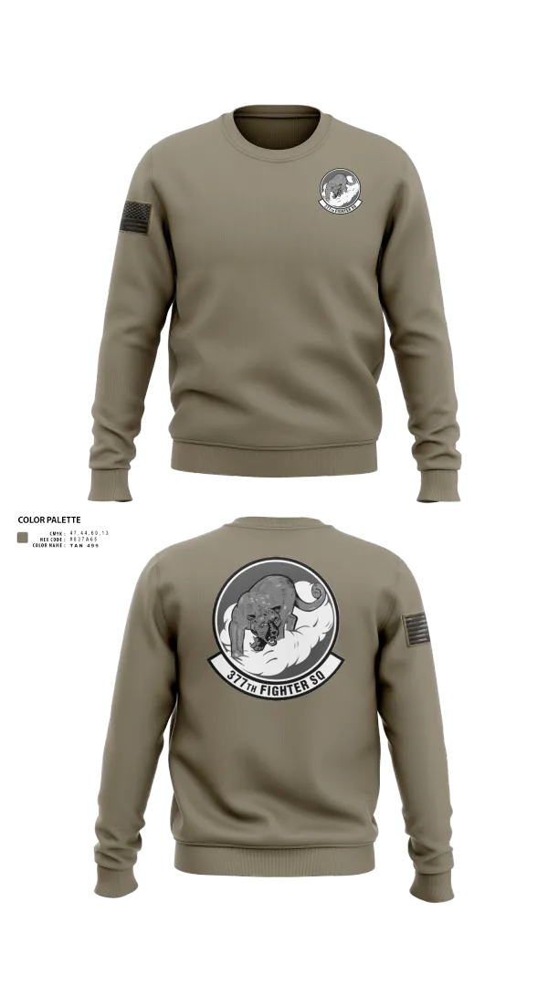 Crew Neck Sweatshirt, 377 Fighter Generation Squadron, , Teamtime, Team time, sublimation, custom sports apparel, team uniforms, spirit wear, spiritwear, sports uniforms, custom shirts, team store, custom team store, fundraiser sports, apparel fundraiser