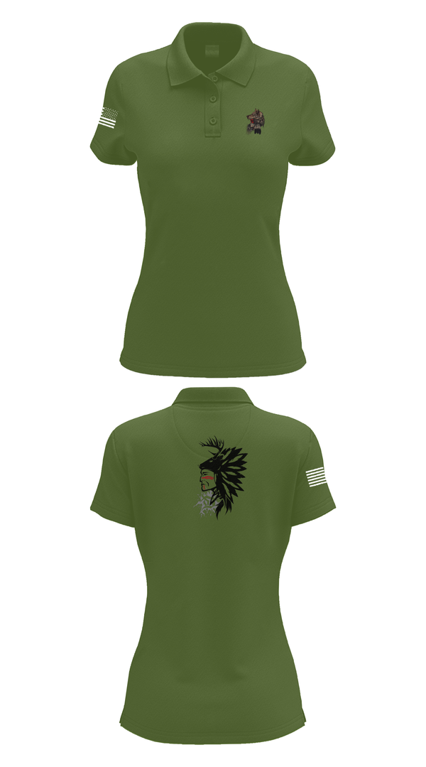 Womens Short Sleeve Performance Polo, 101st airborne 1-327, Army, Teamtime, Team time, sublimation, custom sports apparel, team uniforms, spirit wear, spiritwear, sports uniforms, custom shirts, team store, custom team store, fundraiser sports, apparel fundraiser