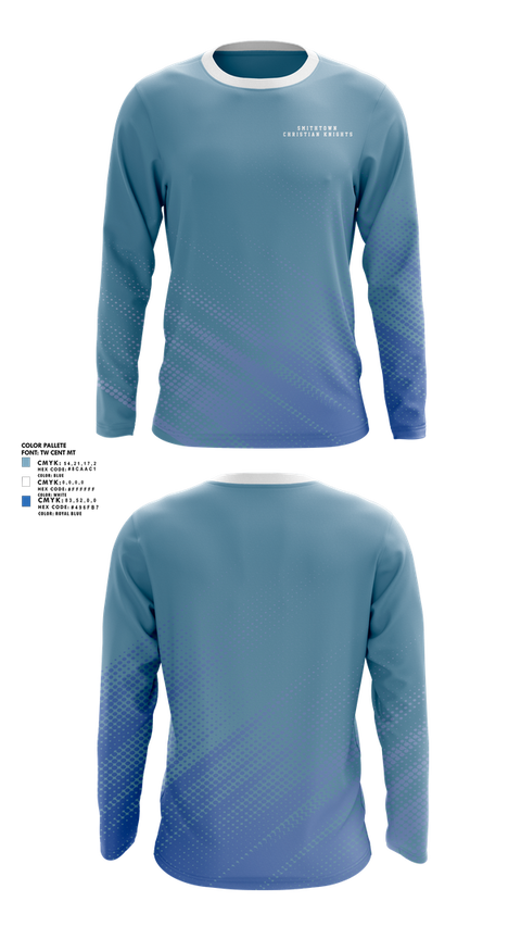 Long Sleeve Performance Shirt, smithtown christian knights, Men's Soccer, Teamtime, Team time, sublimation, custom sports apparel, team uniforms, spirit wear, spiritwear, sports uniforms, custom shirts, team store, custom team store, fundraiser sports, apparel fundraiser